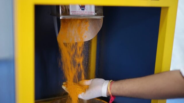 Turmeric powder making machine manufacturing video for corporate film of haldi powder in the factory