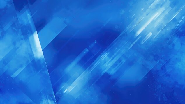 Abstract geometric background in white and blue, suitable for technology design or modern layouts