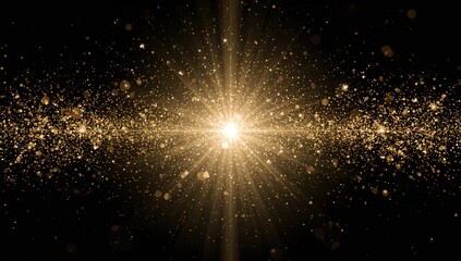 Sparkling effects created with AI generative software