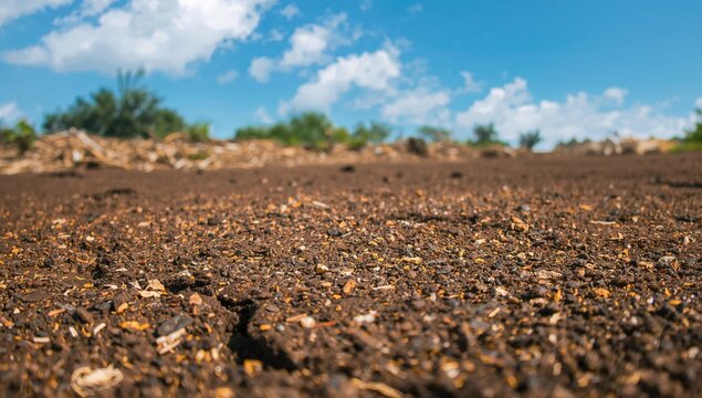 Rich Dark Brown Soil Found In Arid Deccan Terrain, Erosion Risk