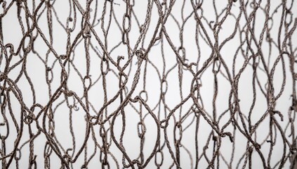 Fototapeta premium Decorative wire mesh, functional design element for architectural projects