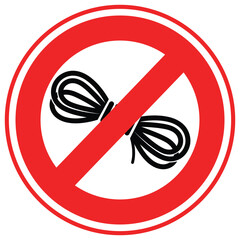 No Rope Vector icon which can easily modify or edit © Design Linker