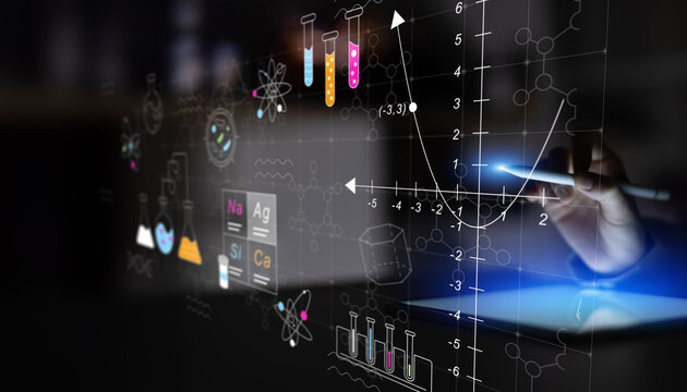 Interactive Chemistry Research Interface with Molecular Structures and Scientific Visualization.