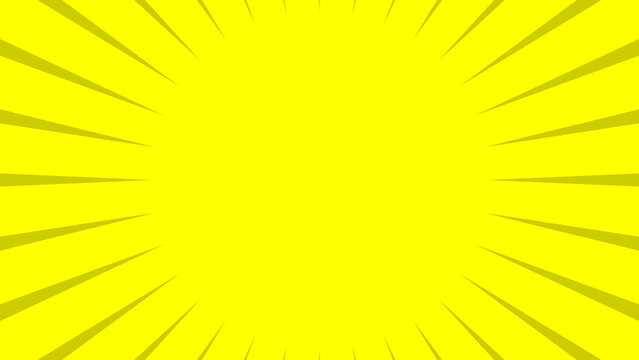 yellow comic burst background with blank space