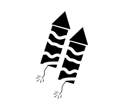 Sparkling Rockets: Two stylized rockets ready for launch against a pristine backdrop, creating a sense of anticipation and excitement. 