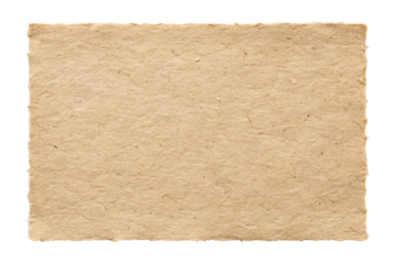 Handmade paper texture background isolated on transparent background for design