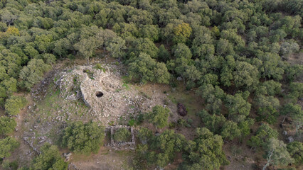 Fototapeta premium Sardinia Nuraghe, Ancient Nuraghe Noddule archaeological site in Sardinia