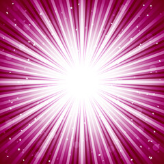 Vibrant pink burst of light with sparkles