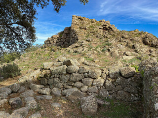 Sardinia Nuraghe, Ancient Nuraghe Noddule archaeological site in Sardinia