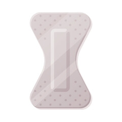 Medical Plaster or Adhesive Bandage for Injuries Vector Illustration