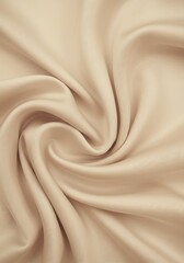 Elegant Beige Fabric Texture with Soft Draping Folds.