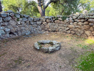 Sardinia Nuraghe, Ancient Nuraghe Noddule archaeological site in Sardinia