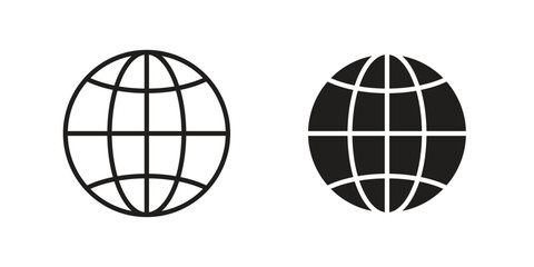 Browser icon pictogram in trendy outline style. icon, sign or symbol.