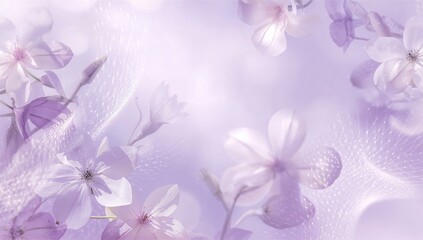 Lavender backdrop for text and layout, creating a calming atmosphere