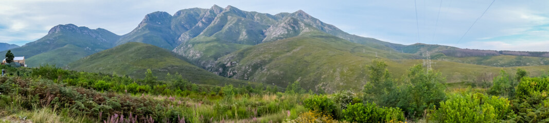 Naklejka premium Panoramic View of the Outeniqua Mountains, South Africa