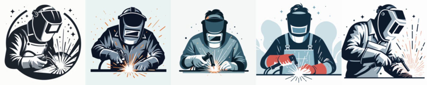Welder skills in vector