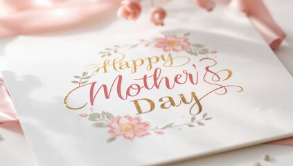 Mother's Day card design, celebrating familial love and appreciation