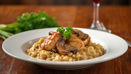 Chicken Mushroom Risotto, protein-rich meal