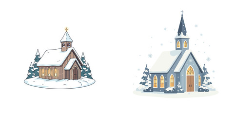 Obraz premium Vector Illustration of Cozy Christmas Celebration Scene — Family, Santa Claus, and Winter Decorations