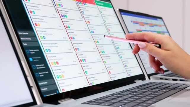 Agile Project Management Software: Woman Organizing Calendar