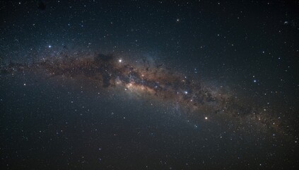 Fototapeta premium Panorama of a galaxy with planets and stars in space, vast universe exploration, Earth Day