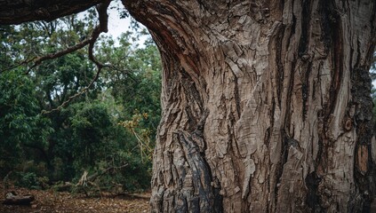 Obraz premium Natural tree bark texture and branch background