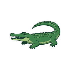 Naklejka premium A alligator illustration vector style
