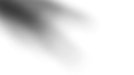 Blurred black and white abstract background with soft light effect isolated on transparent background isolated on transparent background