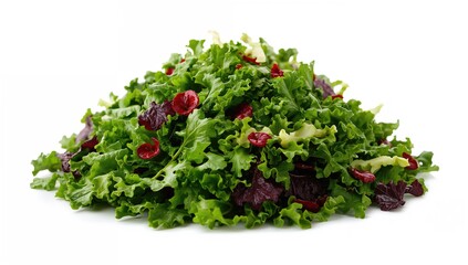 Close-up of a vibrant assortment of freshly harvested salad greens, fiber-dense choice