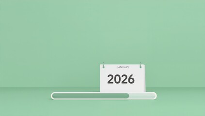 New Year Progression Theme with Loading Bar, signifies anticipation for upcoming changes