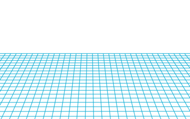 Blue perspective grid background