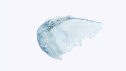 Fototapeta premium Transparent gel of cosmetic cream, suitable for skincare applications