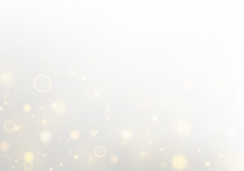 Golden glitter particles flicker across transparent PNG backgrounds. Soft bokeh trails and...