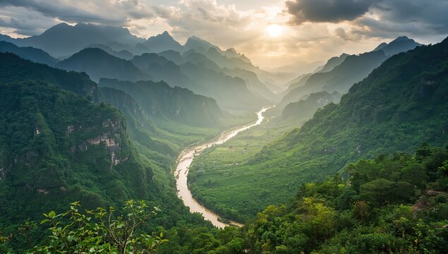 Ha Giang Loop panorama in Vietnam, highlighting accessibility