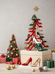Luxury Footwear Christmas Display