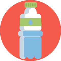 Fototapeta premium A reusable water bottle for staying hydrated during yoga practice.