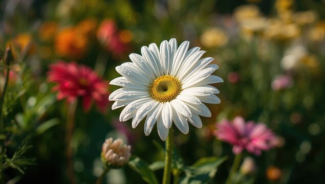 Elegant white gerbera lily, a symbol of purity and new beginnings, perfect for floral arrangements