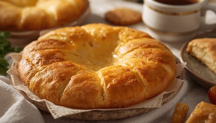 Cheese Fatayer as a delicious option for breakfast, lunch, or Iftar, fiber-dense choice
