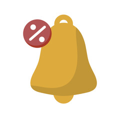 Discount Notification Black Friday Promotion Bell Alert Sale Reminder