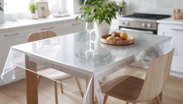 Durable PVC film designed to protect kitchen or nursery surfaces, efficient for maintaining cleanliness