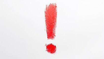 White background with red chalk sketch and texture