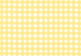 水彩　背景素材　ギンガムチェック　壁紙　黄色　イエロー