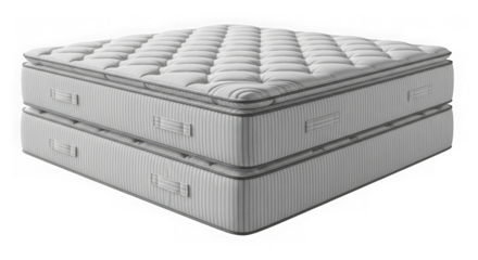 Luxury queen size mattress and box spring for comfortable sleep