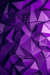 Obraz premium Abstract Purple Geometric Pattern with Bold Polygonal Mesh and Rich Amethyst Textured Background