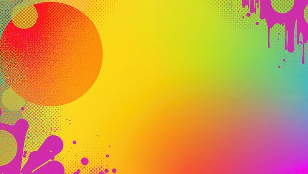 Colorful gradient background with grid pattern, suitable for UI backdrop - Powered by Adobe