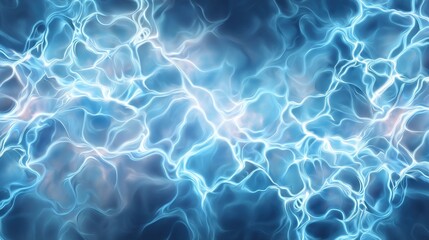 Abstract Electric Blue Wave Background with Fluid Movement and Dynamic Light Effects for Creative and Digital Design Projects