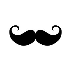 moustache icon isolate on transparent background.