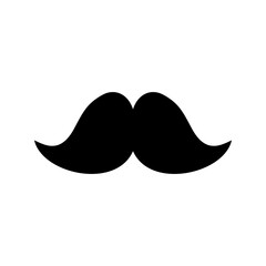 moustache icon isolate on transparent background.