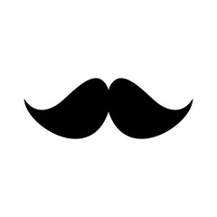 moustache icon isolate on transparent background.