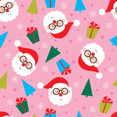 santa claus seamless pattern design